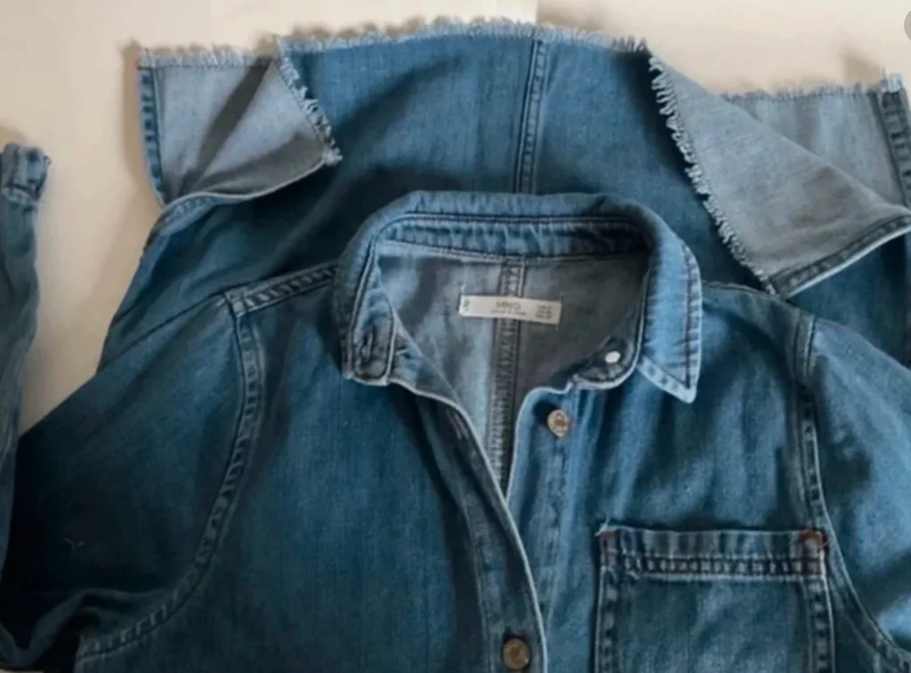 🔥-20%🔥 Sur chemise /Robe en jean Mango Taille S – Style casual tendance – photo 4